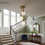 Load image into Gallery viewer, Tierlux Glass Tiered Skyscraper Shade Pendant – Art Deco Ceiling Light for Kitchen Island