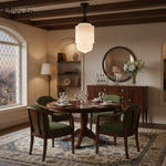 Load image into Gallery viewer, Geotower Glass Large Opal-Glass Skyscraper Pendant – Architectural Art Deco Hanging Light for Dining Room