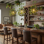 Charger l'image dans la visionneuse de galerie, Suspension Verdeleia à plusieurs niveaux ornée de plantes – Lampe suspendue moderne pour la décoration intérieure