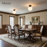 Load image into Gallery viewer, Geotower Glass Opal Art Deco Ceiling Fixture – Contemporary Bedroom Lighting