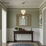 Load image into Gallery viewer, Geotower Glass Layered Globe Art Deco Pendant for Dining Room