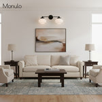 Load image into Gallery viewer, Geotower Glass Elegant Vanity Light – Art Deco Wall-Mounted Bathroom Fixture