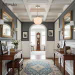 Load image into Gallery viewer, Geotower Glass Skyscraper Shade Art Deco Pendant Light – Vintage Ceiling Lamp for Dining Rooms, Kitchens and Offices