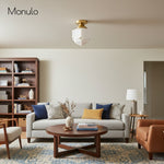 Load image into Gallery viewer, Geotower Glass Opal Art Deco Ceiling Fixture – Contemporary Bedroom Lighting