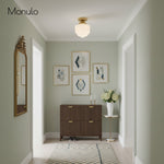 Load image into Gallery viewer, Geotower Glass Opal Art Deco Ceiling Fixture – Contemporary Bedroom Lighting