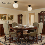 Load image into Gallery viewer, Geotower Glass Opal Art Deco Ceiling Fixture – Contemporary Bedroom Lighting