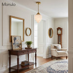 Load image into Gallery viewer, Geotower Glass Layered Globe Art Deco Pendant for Dining Room