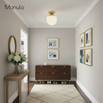 Load image into Gallery viewer, Geotower Glass Opal Art Deco Ceiling Fixture – Contemporary Bedroom Lighting