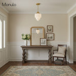 Load image into Gallery viewer, Geotower Glass Layered Globe Art Deco Pendant for Dining Room