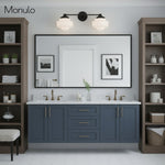 Load image into Gallery viewer, Geotower Glass Elegant Vanity Light – Art Deco Wall-Mounted Bathroom Fixture