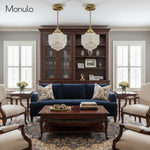 Load image into Gallery viewer, Geotower Glass Skyscraper Shade Art Deco Pendant Light – Vintage Ceiling Lamp for Dining Rooms, Kitchens and Offices