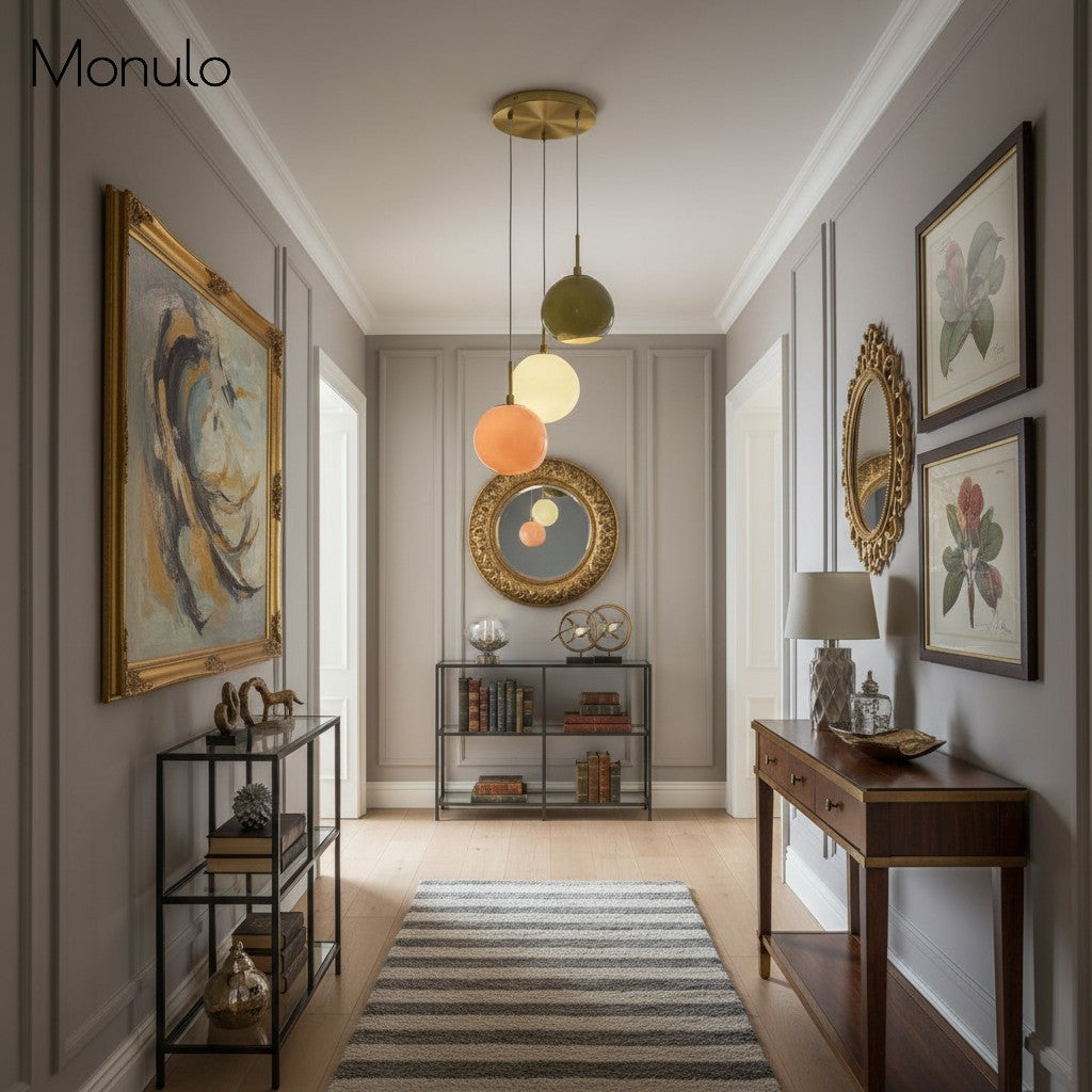 Suspension en verre opale Coloria – Design moderne et élégant pour salon, chambre et couloir