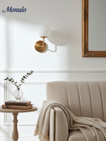 Load image into Gallery viewer, Pawrior Cloudform Floating Globe Wall Fixture — Modern Ambient Lighting for Dining Rooms & Lounge Areas