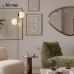 Load image into Gallery viewer, Alessora Minimalist Sphere Stem Tall Standing Lamp for Reading or Lounge Spaces