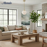 Load image into Gallery viewer, Rivolence Clean-Line Round Glass Pendant — Elegant Ambient Light for Home or Café Interiors