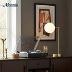 Bild in Gallery-Viewer laden, Brina Contemporary Tischlampe - Glas Schreibtischlampe mit USB-Ladeanschluss