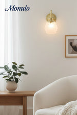 Cargar imagen en el visor de la Galería, Aplique de pared Capigia Contemporary Beehive Screen – Elegante aplique para dormitorio o pasillo