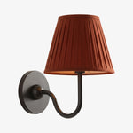 Load image into Gallery viewer, Luvora Fabric Shade Wall Sconce with Drum Shade - Classic Pleated Sconce Light