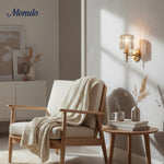 Cargar imagen en el visor de la Galería, Aplique de pared vintage Lustrielle Sparkling Crystal: lámpara de pared de lujo para pasillo y comedor.