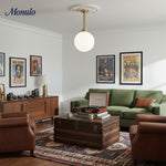 Charger l'image dans la visionneuse de galerie, Suspension linéaire élégante en verre Glorica – Luminaire de plafond Art déco moderne pour salles à manger et cuisines