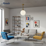 Charger l'image dans la visionneuse de galerie, Suspension linéaire élégante en verre Glorica – Luminaire de plafond Art déco moderne pour salles à manger et cuisines