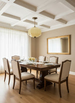 Load image into Gallery viewer, Eloise Scallop Vintage Milk Glass Semi-Flush Mount Pendant Light