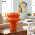 Cargar imagen en el visor de la Galería, Lámpara de cristal opalino minimalista Coloria: iluminación suave para el dormitorio