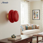 Cargar imagen en el visor de la Galería, Aplique de pared Coloria Modern Colorful Opal Glass Globe – Ideal para salas de estar y dormitorios