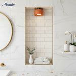 Charger l'image dans la visionneuse de galerie, Plafonnier encastré contemporain en porcelaine Cerova – Éclairage d'ambiance doux pour couloirs et bureaux