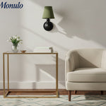 Cargar imagen en el visor de la Galería, Aplique de pared Rowan con pantalla cilíndrica – Aplique de tela para una iluminación acogedora de estilo rústico