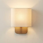 Load image into Gallery viewer, Nolvara Aleena Soft Fabric Luxe Metal Fabric Wall Sconce for Bedroom Reading Light