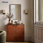 Load image into Gallery viewer, Nolvara Aleena Soft Fabric Luxe Metal Fabric Wall Sconce for Bedroom Reading Light