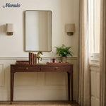 Load image into Gallery viewer, Nolvara Aleena Soft Fabric Luxe Metal Fabric Wall Sconce for Bedroom Reading Light