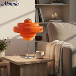 Cargar imagen en el visor de la Galería, Lámpara de mesa de cristal Koloro: moderna lámpara de niveles para espacios de estar o de trabajo