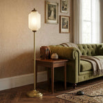 Load image into Gallery viewer, Eloise Textured Glass Pumpkin-Inspired Floor Lamp - Organic Artistry and Retro Style for Living Rooms