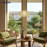Load image into Gallery viewer, Japandi Silk Pumpkin Pendant Light Fixture for Dining Table, Kitchen Island and Living Room