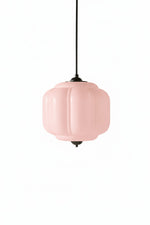 Load image into Gallery viewer, Eloise Vintage Inspired Scalloped Milk Glass Pendant - Modern Accent Light for Kitchen and Bedroom