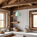 Load image into Gallery viewer, Farmhouse Pendant Light – Vanity Pendant Light With Colorful Dome Design