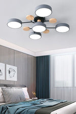 Load image into Gallery viewer, Multihead Disc Morandi Color Branch Ceiling Light