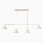 Load image into Gallery viewer, Brivana Cone Shade Metal Chandelier - Minimalist Linear Dining Light