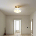 Bild in Gallery-Viewer laden, Blossom Glow Mid-Century Keramik Deckenleuchte