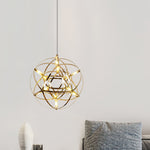 Load image into Gallery viewer, Silver Spark Ball Pendant Light