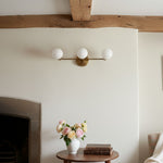 Load image into Gallery viewer, Glorica Glass Sleek Globe Vanity Light – Modern Industrial Three-Bulb Wall Sconce for Bathroom & Hallway