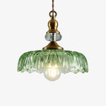 Load image into Gallery viewer, Verdoma Bloom Glass Hanging Light - Vintage Pendant for Kitchen Island U01