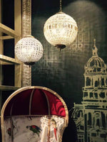 Load image into Gallery viewer, Antique Bronze Jewel Ball Chandelier