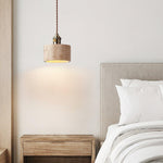 Load image into Gallery viewer, Alagusmo Minimalist Travertine Pendant Light