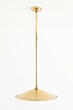 Load image into Gallery viewer, Auriglow Enameled Brass Pendant With Clover Cutout Shade