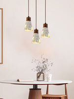 Load image into Gallery viewer, Wabi-sabi Style Water-polished Translucent Stone Retro Pendant Lamp