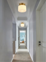 Load image into Gallery viewer, Minimalist Flush Mount Ceiling Light – Classic Shape For Hallway Use
