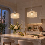 Charger l'image dans la visionneuse de galerie, Vintage Adjustable Glass Pendant Light